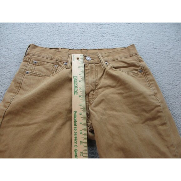 Levi's 514 Jeans Men's 29x30 Tan Beige Denim Pants Straight Leg - Picture 4 of 10